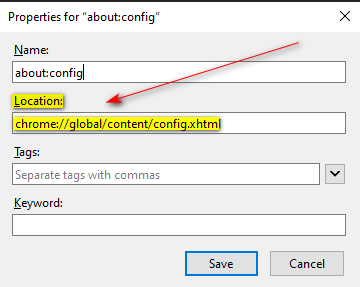 How to get the old about:config page back in Firefox-new-about-config.png