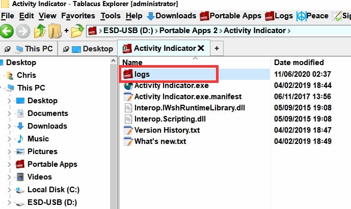 Too Many Trackers-activity-indicator-logs.jpg