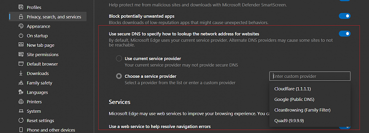 Latest Microsoft Edge released for Windows-dns.png