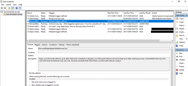 microsoft edge update 32 bit task manager