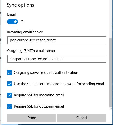 pop3 email clients for windows 10