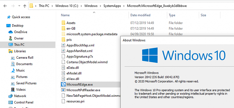 Interesting quirk with Start -&gt; Apps listing of Microsoft Edge-legacy-edge-present-19042-870.png