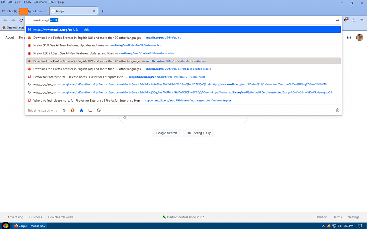 Firefox 91.0 ESR how to disable Show search suggestions in address bar-untitled.png