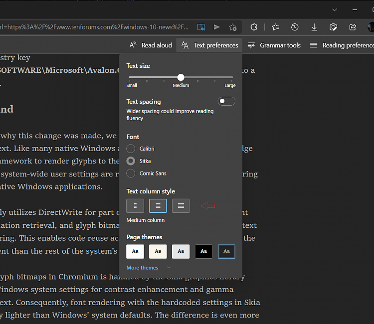 Latest Microsoft Edge released for Windows-text-column-style.png