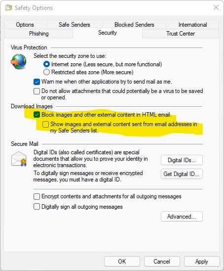 Windows Live Mail 2012 won't display images - box with X-screenshot-2021-11-21-095322.jpg