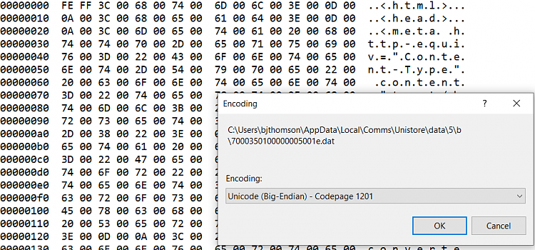 Where does Mail 10 store emails &amp; in what file format (it's not .eml!)-codepage1201.png