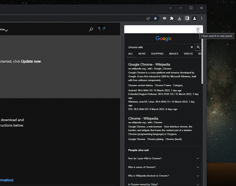 Latest Google Chrome released for Windows-side-search-right.png