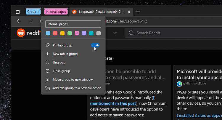 Latest Microsoft Edge released for Windows-pin-groups.png
