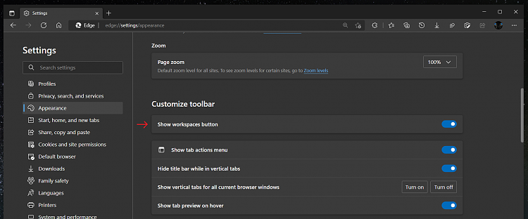 Latest Microsoft Edge released for Windows-workspaces-settings.png