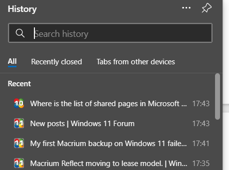 Where is the list of shared pages in Microsoft Edge?-pbwzwdcsed.png