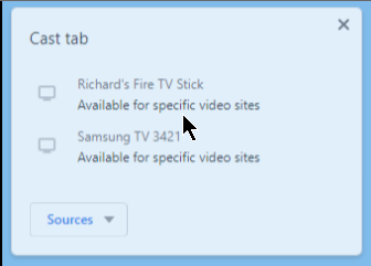 Google chrome cast , listed devices not selectable-image.png