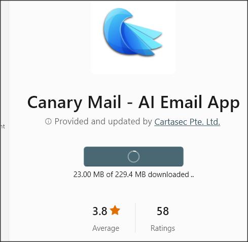 Canary Mail says already installed but is not-2.jpg