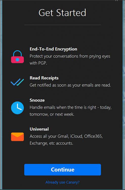 Canary Mail says already installed but is not-1.jpg