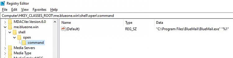Automatically Starting Email Client-bluemail-registry-key.jpg