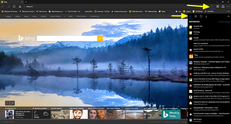 How Favourites is supposed to work in Windows 10 - Windows 10 Forums