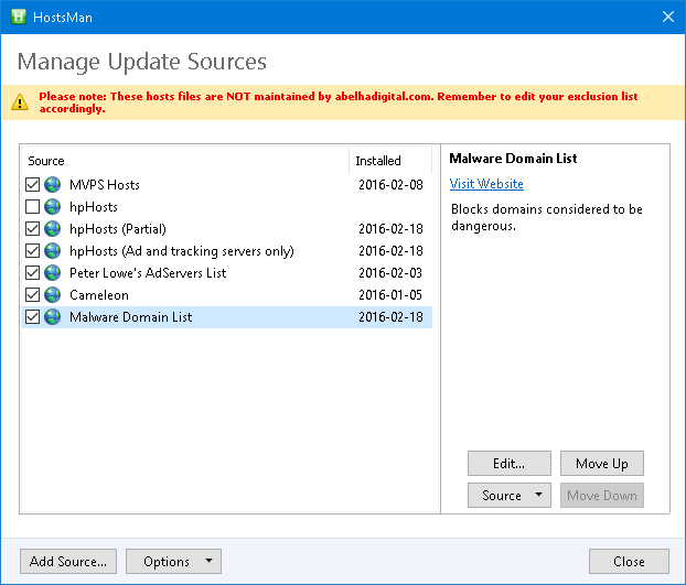 Blocking sites with Hosts File-sources.png