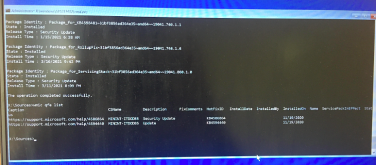 Unable to boot Windows10, &quot;A recently serviced boot binary is corrupt&quot;-qfe-list.png