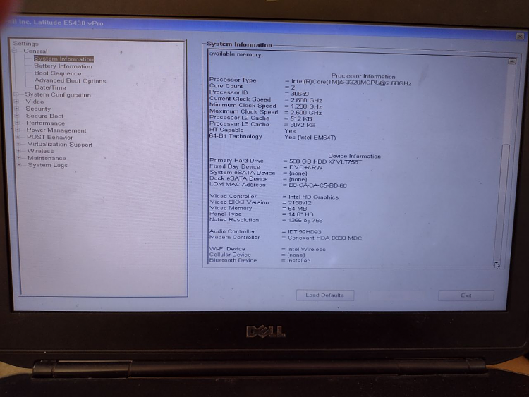 No drive found on my internal hard disk on Dell Latitude E5430.-image.png