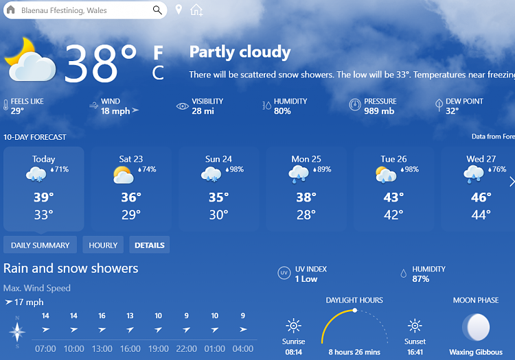 How Is The Weather Where You Live? [11] - Page 43 - Windows 10 Forums