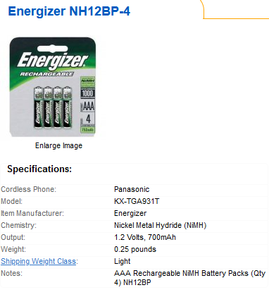 Panasonic telephone Amazon rechargeable battery really dead-batt.png