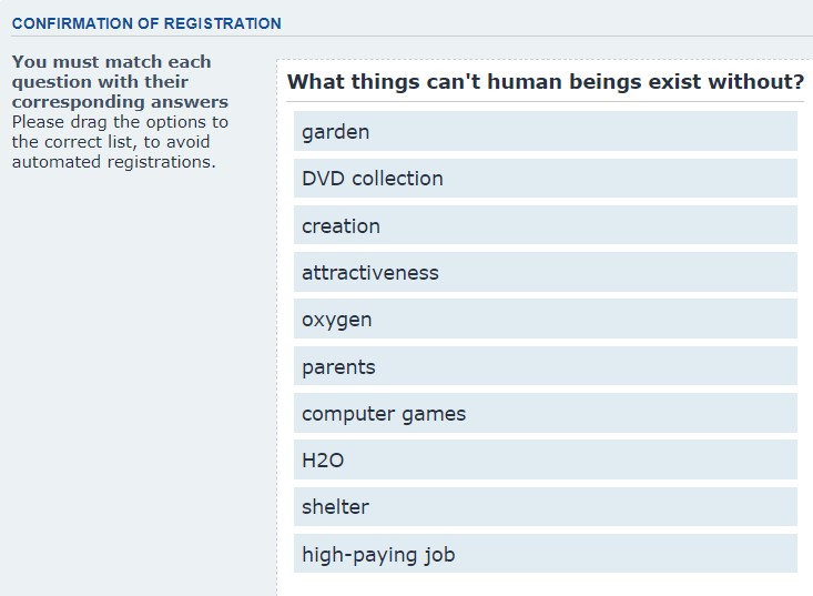 Please help me sort the items onto the correct list of questions.-list.jpg