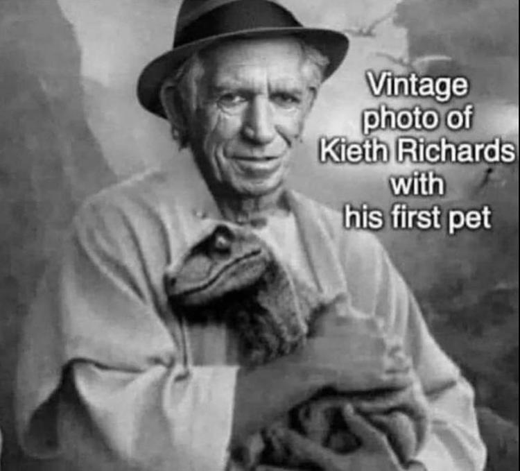 Funny Picture Thread [16]-kieth-richards-first-pet.jpg