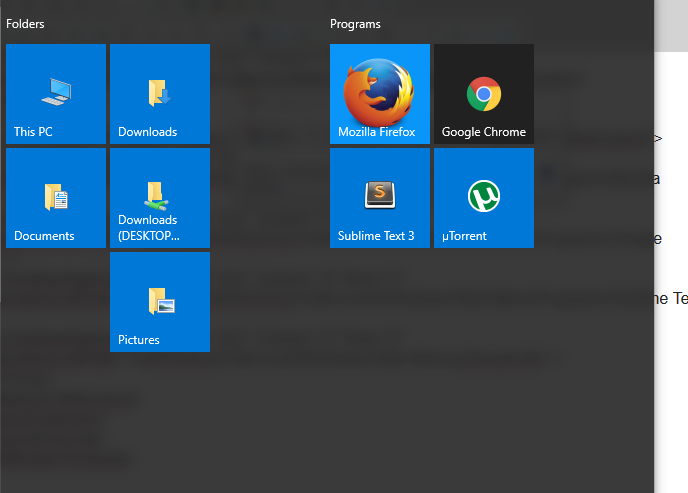 Windows 10 Default Start Menu Add Documents link default layout-start-menu-export.png