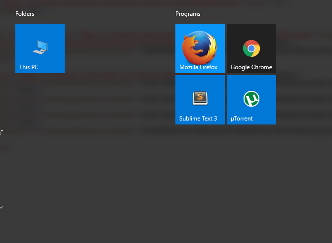 Windows 10 Default Start Menu Add Documents link default layout-start-menu-new-user.png