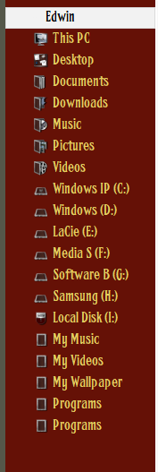 How to sort &quot;This PC&quot; or &quot;Quick Access&quot; in Navigation Pane?-000366.png