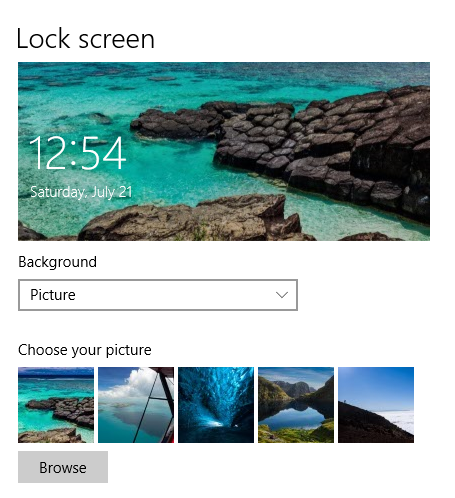 The Classic Default Win10 Background Lock Screen Image got Remoced? - Windows  10 Forums