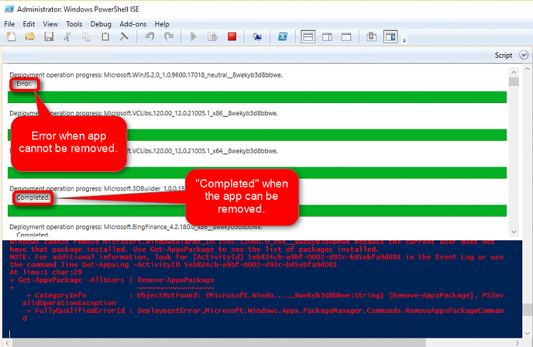 How to uninstall Apps using Powershell Solved - Windows 10 Forums