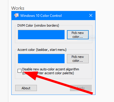 Accent color bug  in 1809 and how to set title bar color manually-001620.png