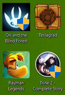 Remove yellow/blue sheild icon from shortcuts-untitled-1.png
