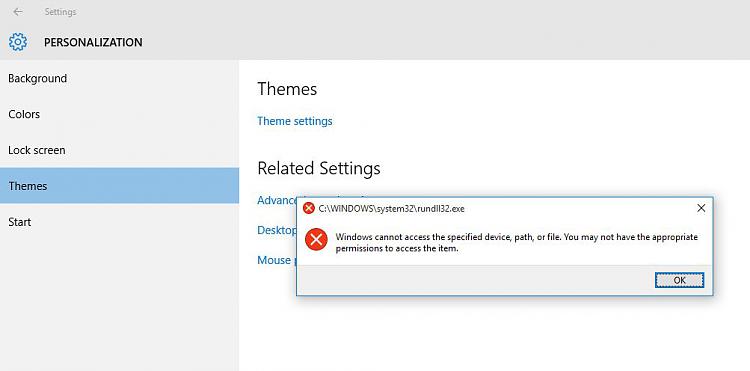cannot run &quot;rundell32.exe&quot; when accessing mouse pointer settings-error-message.jpg