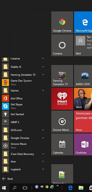 Is there a way to turn off the alphabet in my start menu?-moreorganized.jpg