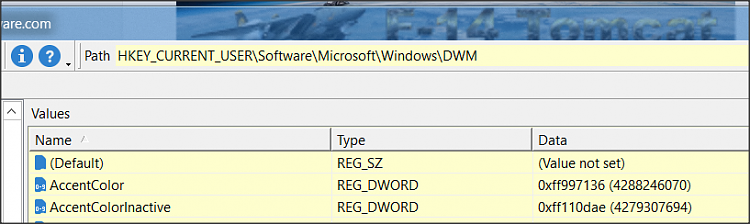 Win 10: Unable to set inactive window Title Bar Color-1.png