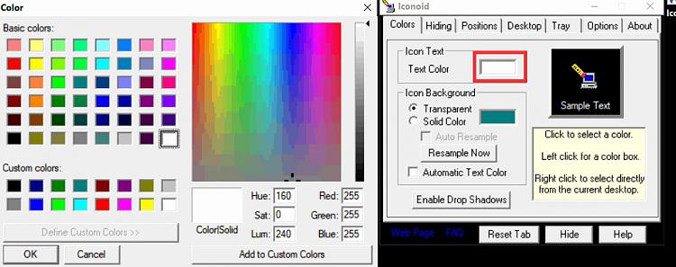 How do I change the Desktop Font color in Windows 10 to Black-iconoid.jpg