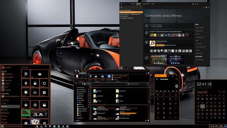 windows 10 black theme custom