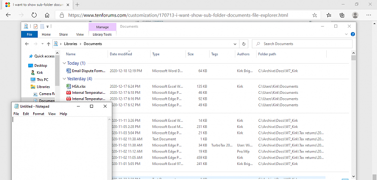 I want to show sub-folder documents in file explorer-w10exp.png