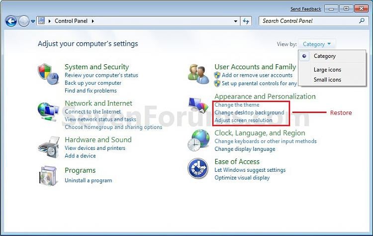 Restore Appearance and Personalization to Windows 10 Control Panel-category.jpg