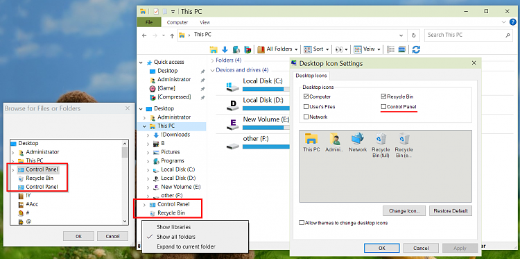 Remove Recycle Bin and Control Panel from Navigation pane-2021-02-13-13_28_17-browse-files-folders.png