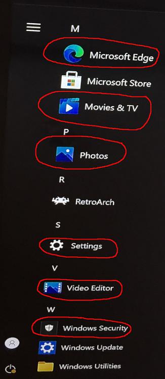 Start Menu Remove Edge/Movies&amp;TV/Photos/Settings/VideoEditor/Security-img_1822.jpg