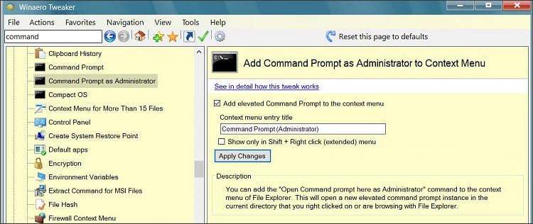 open command prompt here from the file explorer file menu