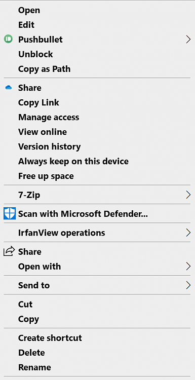Edit Windows explorer files context menu-one.png