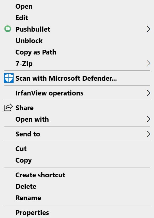 Edit Windows explorer files context menu-context-one.jpg