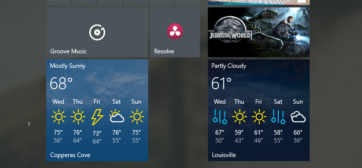 Start Menu Duplicate Live Boxes Possible?-two-weather-tiles.png