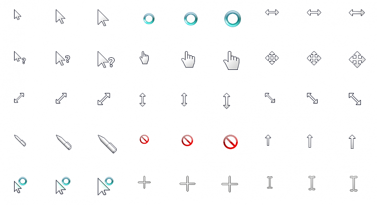 I remastered the classic and aero cursors from Windows! : r/windows