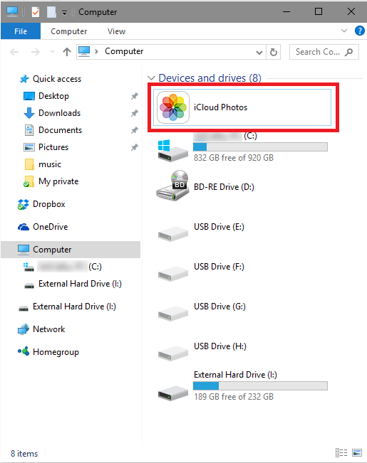 Remove iCloud Photos from Devices and Drives View in File Explorer-file-explorer-view.png