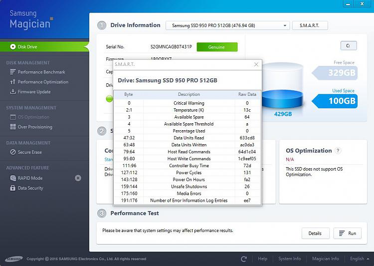 Using an NVME SSD in AHCI vs RAID mode-950-smart.jpg