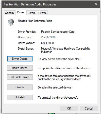 Msi realtek hd audio manager windows 10